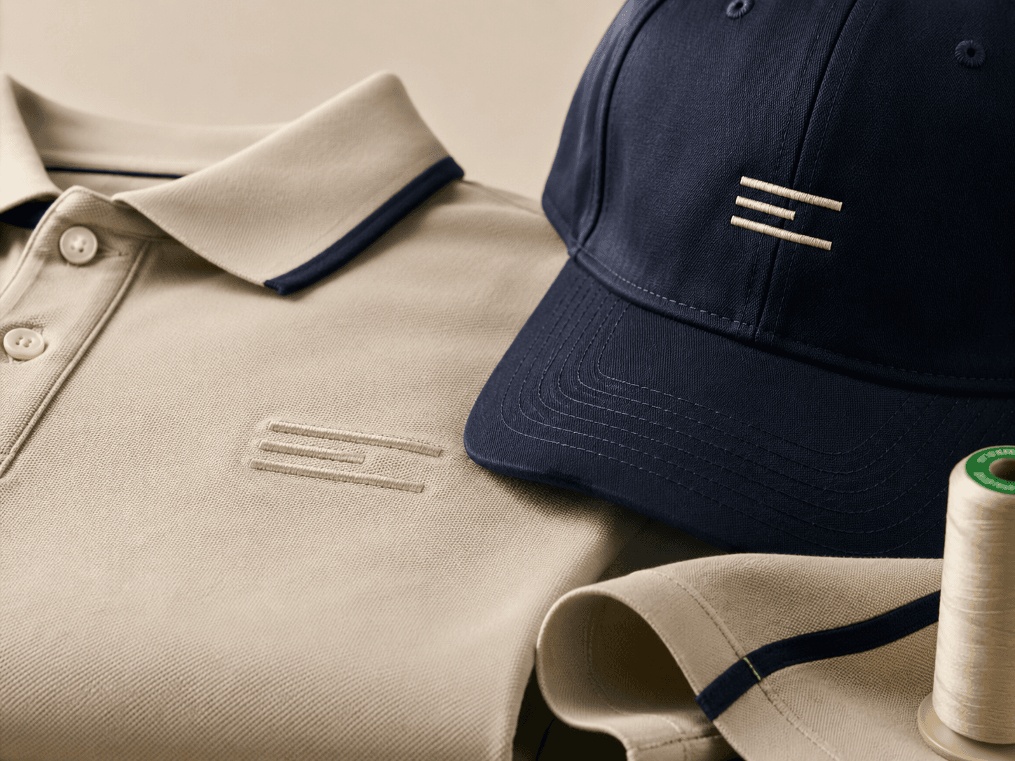 Custom apparel and cap materials